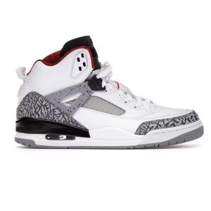 Nike Kids White and Gray High-Top Sneakers